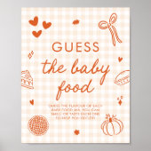 Poster Jeu de devinette de nourriture pour bébé Cutie Pie (Devant)