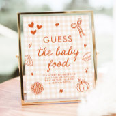 Poster Jeu de devinette de nourriture pour bébé Cutie Pie