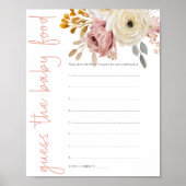Poster Jeu de devinette de nourriture pour bébé Soft Flor (Devant)