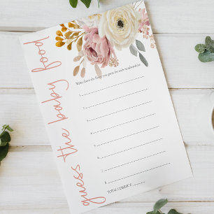 Poster Jeu de devinette de nourriture pour bébé Soft Flor