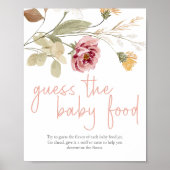 Poster Jeu de devinette de nourriture pour bébé Soft Flor (Devant)