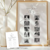 Poster Jeu de devinette de photo de douche Quel âge avaie