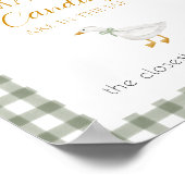 Poster Jeu de devinette de Silly Goose Green Gingham (Coin)