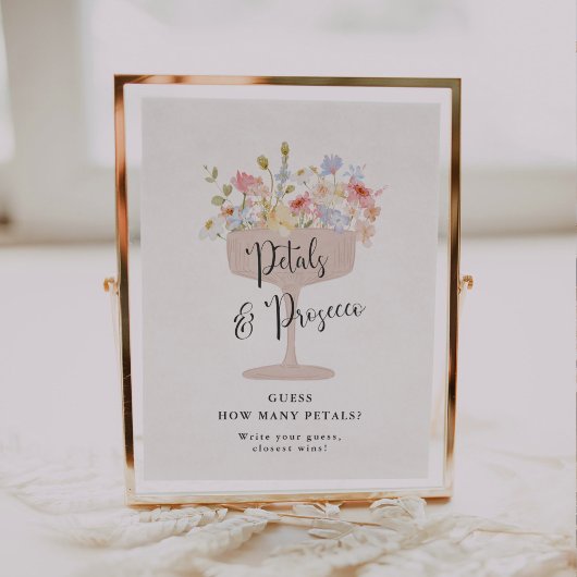 Poster Jeu de devinette du nombre de pétales pour la douc