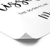 Poster Jeu de devinette minimal pour un mariage : combien (Coin)