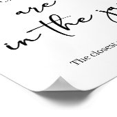 Poster Jeu de devinette pour Baby Shower avec écriture si (Coin)