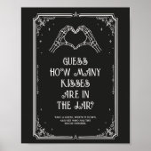 Poster Jeu de devinette pour la fête de mariage d'Hallowe (Devant)