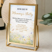 Poster Jeu de devinette sur le bébé dans le ventre Fleur