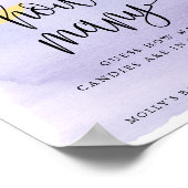 Poster Jeu de devinette violet Clair de Lune (Coin)