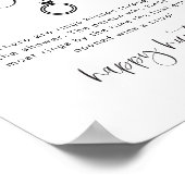 Poster Jeu de Fête des mariées de chasse à l'anneau minim (Coin)