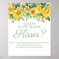 Jeu de Fête des mariées Jaune Guises Kisses