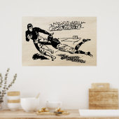 Poster Jeu de football Vintage 1942 (Cuisine)