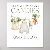 Poster Jeu de Guess du Baby shower agricole cultivé local (Devant)