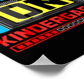 Poster Jeu De Joueur De Jardin D'Enfant Retour À L'École (Coin)