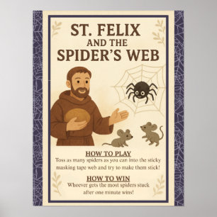 Poster Jeu de la toile d'araignée de Saint-Félix Signe ca