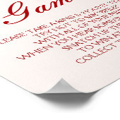 Poster Jeu de l'anneau de Saint-Valentin de mariage en Bo (Coin)