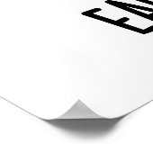 Poster Jeu de lapin lapin drôle résistant à l'oreille (Coin)