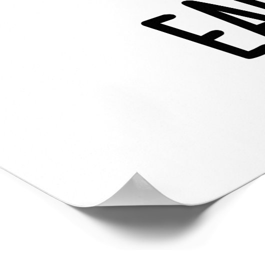 Poster Jeu de lapin lapin drôle résistant à l'oreille (Coin)