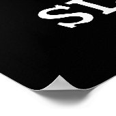 Poster Jeu de luge Funny Sluggish Slug Pun Dark BG (Coin)