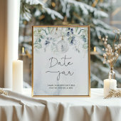 Poster Jeu de mariage pot de dattes d'eucalyptus d'hiver