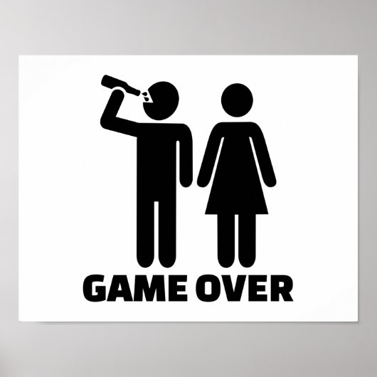 Poster Jeu de mariage terminé (Devant)