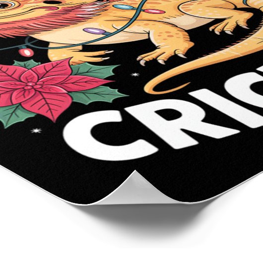 Poster Jeu de Noël de dragon à oreilles mignonnes (Coin)