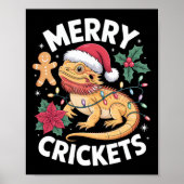 Poster Jeu de Noël de dragon à oreilles mignonnes (Devant)