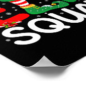 Poster Jeu de Noël de la famille des elfes Pyjamas de jum (Coin)