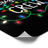 Poster Jeu de Noël Éclairage Famille Correspondant Pyjama (Coin)