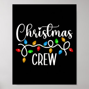 Poster Jeu de Noël Éclairage Famille Correspondant Pyjama