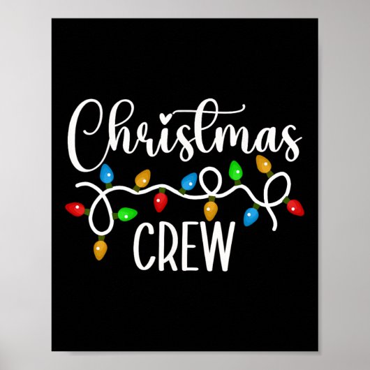 Poster Jeu de Noël Éclairage Famille Correspondant Pyjama (Devant)