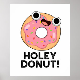 Poster Jeu de nourriture amusant Holey Donut
