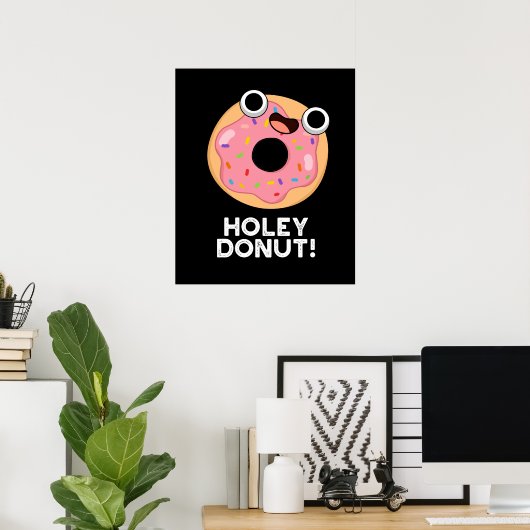 Poster Jeu de nourriture amusant Holey Donut (Bureau à domicile)