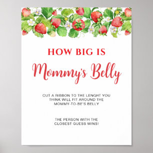 Poster Jeu de pancarte Strawberry How Big is Mommy's Bell
