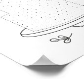 Poster Jeu de points pour activité de mariage illustré (Coin)