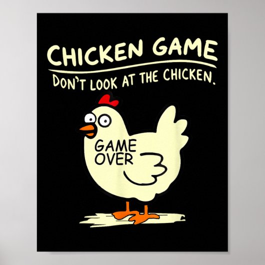 Poster Jeu De Poulet Ne Regarde Pas Le Poulet (Devant)