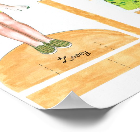 Poster Jeu de poupées en papier Zooey et Genesis - Lectur (Coin)