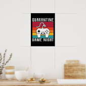 Poster Jeu de Quarantine Nuit, Jeu Drôle, Jeu Vidéo (Cuisine)