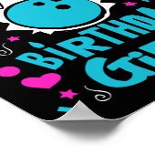 Poster Jeu de quilles mignonne Anniversaire fille Pins Bo (Coin)