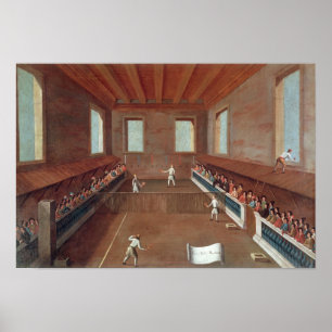 Poster Jeu de Racquets