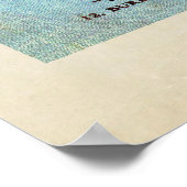 Poster Jeu de rugby moderne - Rugby Art Vintage (Coin)