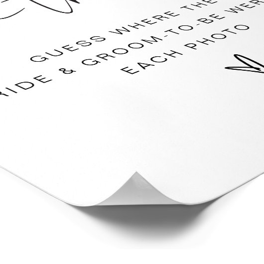 Poster Jeu de Salle de Mariage ADELLA Boho Where Were The (Coin)