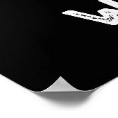 Poster Jeu de saucisse drôle Wiener BG foncé (Coin)