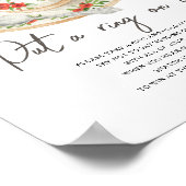Poster Jeu de shower de mariage sur le thème des tasses à (Coin)