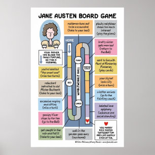 Poster Jeu de société Jane Austen