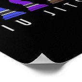 Poster jeu d'échec jiu jitsu, cadeau bjj avec texte. (Coin)