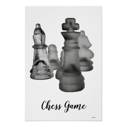 Poster jeu d'échecs (Devant)