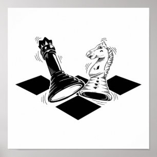 Poster Jeu d'échecs