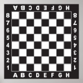 Poster jeu d'échecs (Devant)