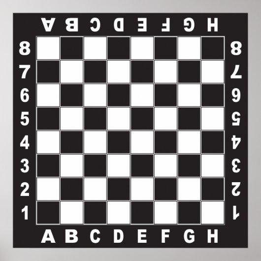 Poster jeu d'échecs (Devant)